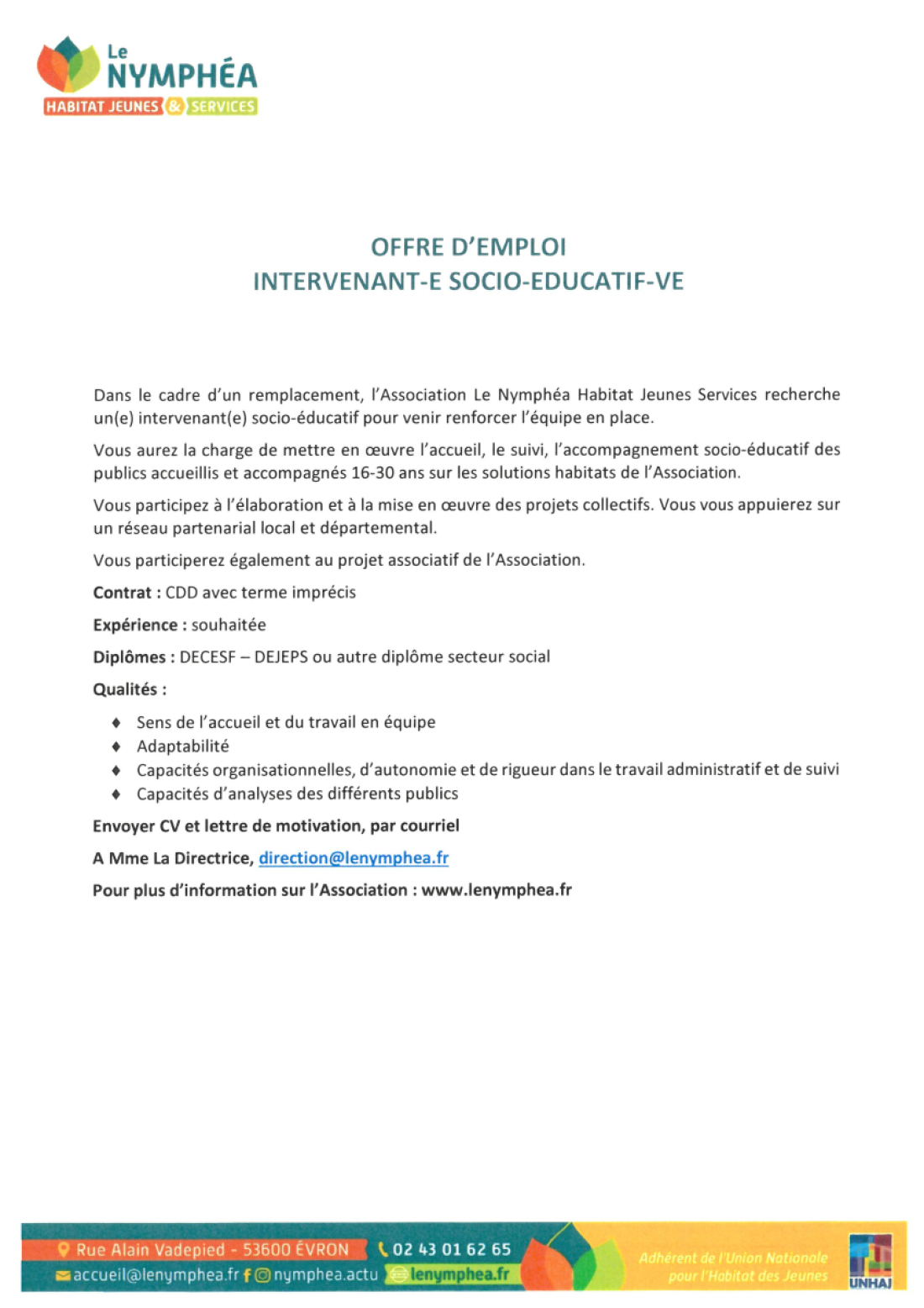 OFFRE EMPLOI